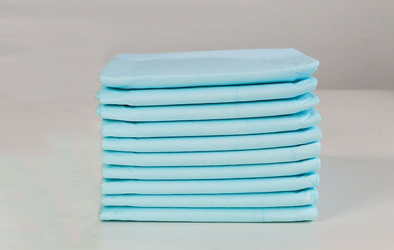 Protection soignante adulte imperméable portative non-tissée de film sanitaire ultra mince jetable de PE
