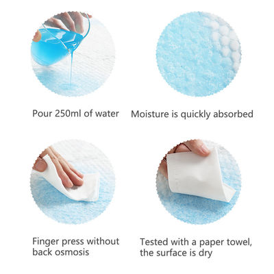Les soins de tissu d'ANIMAL FAMILIER du film 50GSM 250mm de PE capitonnent des protections de sein de tissu