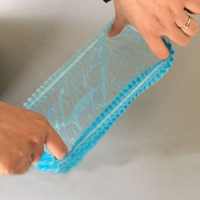 bande élastique non toxique de plastique jetable d'OEM de chapeau de douche de PE de l'hôtel 15mic