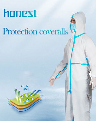 Tissu à maille fine de vêtements de protection de film protecteur de PE de 50GSM 1200mm