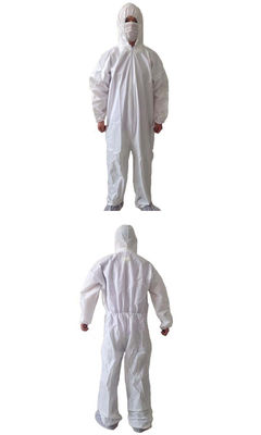 Vêtements de protection médicaux jetables de film protecteur de PE de pp pour la robe d'isolement