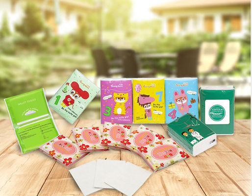 Chiffons humides du bébé 60gsm organique biodégradable nettoyant doucement
