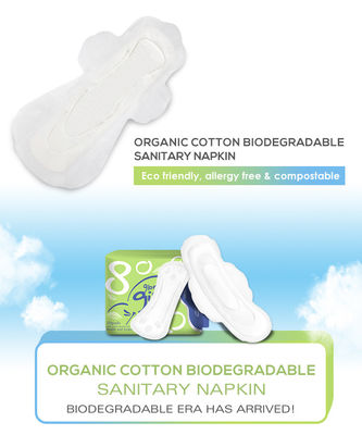 Madame féminine Napkin Sanitary Towel de période d'hygiène 150mm de protection menstruelle organique de coton de 100