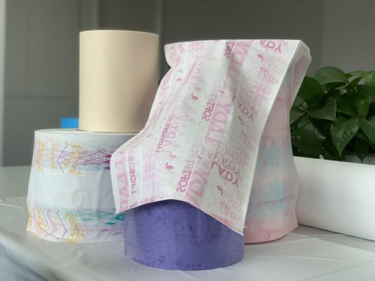 Doucement non film adulte respirable de couche-culotte de film respirable de PE du textile tissé 24gsm