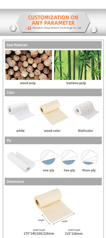 La cuisine en bambou de papier de serviette de tissu de 105mm roulent le noyau de petit pain de tissu de la serviette 45mm